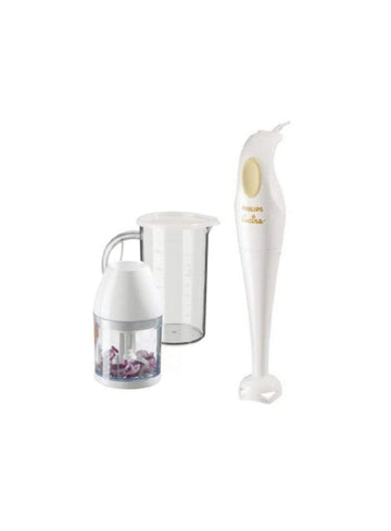 PHILIPS HR1351/C Hand Blender with Chopping Attachment, 250W (White),
