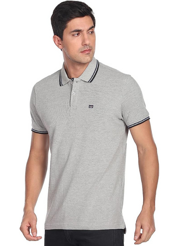 Arrow Cotton Collar T-Shirt